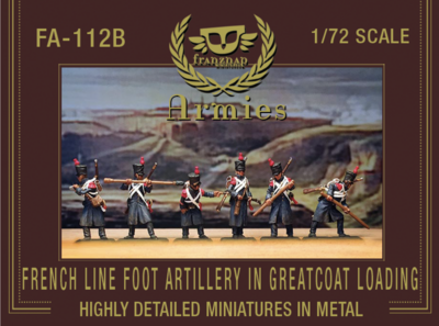 FA-112B French Line Foot Artillery in Greatcoat Loading