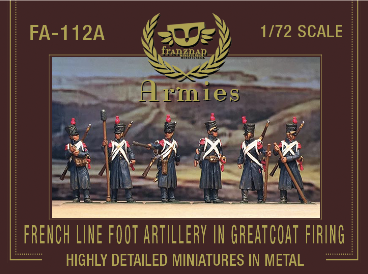FA-112A French Line Foot Artillery in Greatcoat Firing