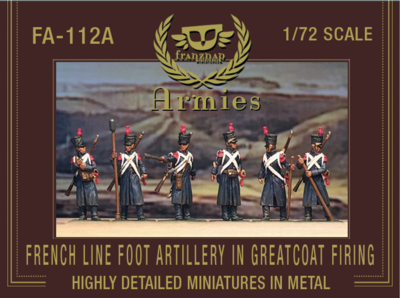 FA-112A French Line Foot Artillery in Greatcoat Firing