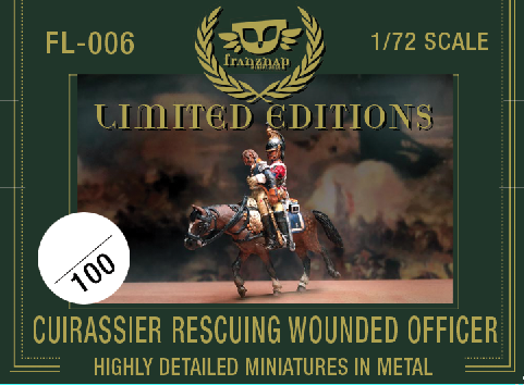 FL-006 French Cuirassier carrying wounded officer