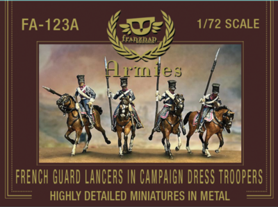 FA-123A French Guard Lancers in Campaign Dress Troopers