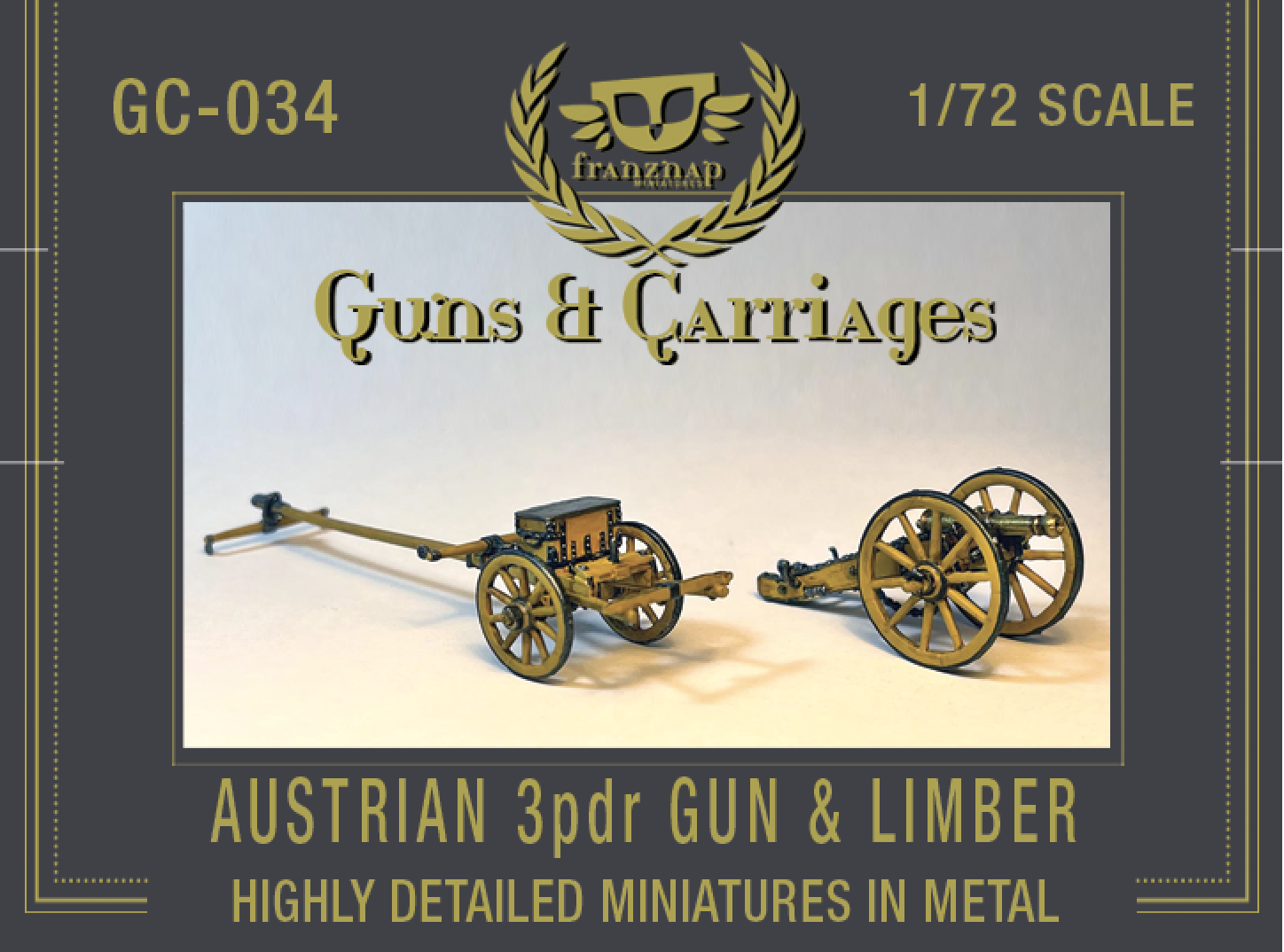 GC-034 Austrian 3pdr Gun &amp; Limber