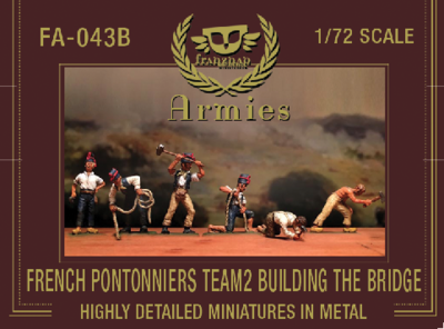 FA-043B French Pontonniers Team 2 : Building the bridge