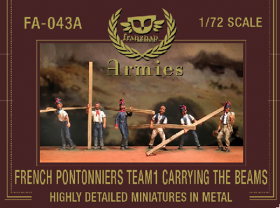 FA-043A French Pontonniers Team 1 : Carrying the beams