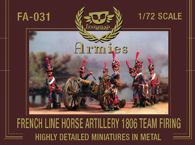 FA-031 French Line Horse Artillery 1806 Team Firing