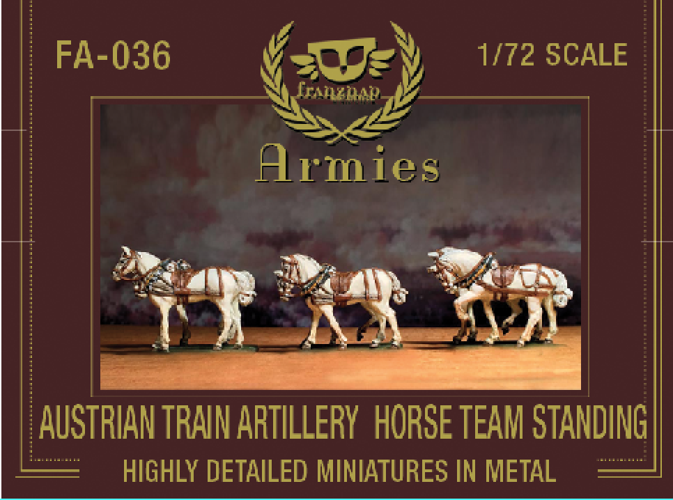 FA-036 Austrian Artillery Train Horse Team Standing