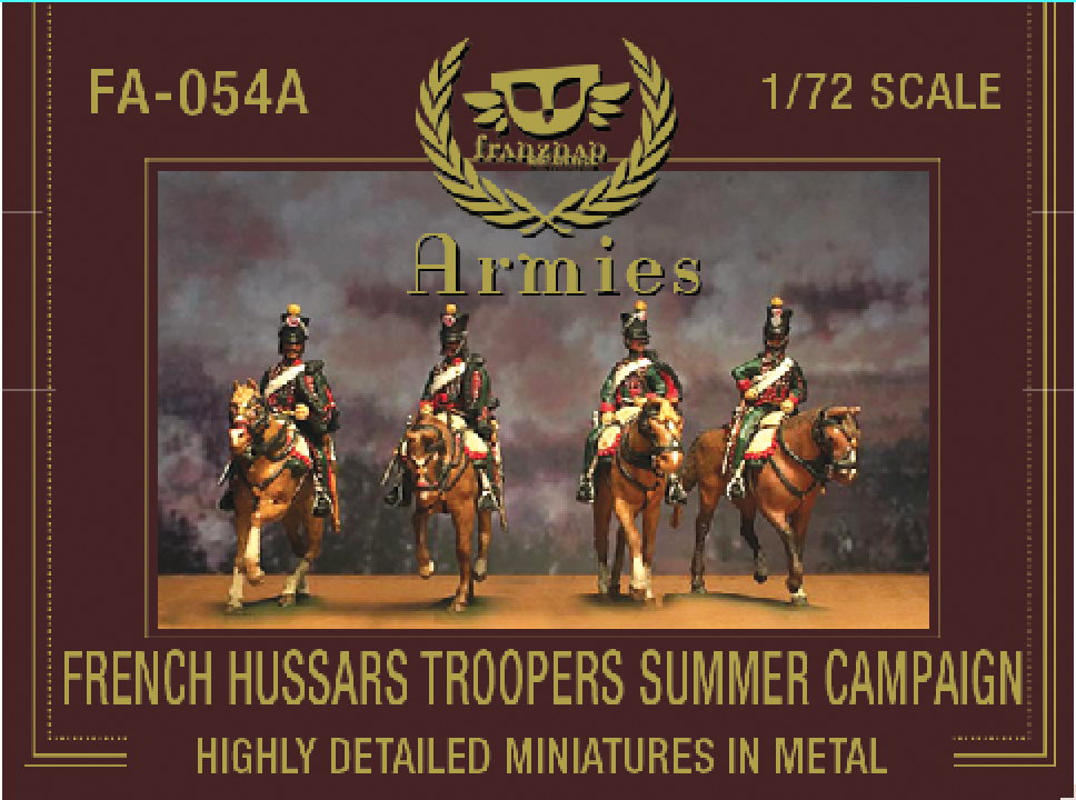 FA-054A French Hussars troopers on march Summer Campaign Dress
