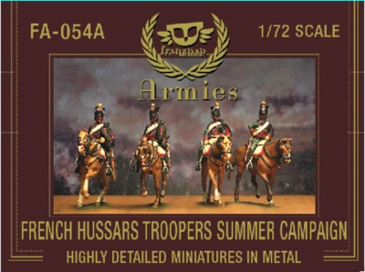 FA-054A French Hussars troopers on march Summer Campaign Dress