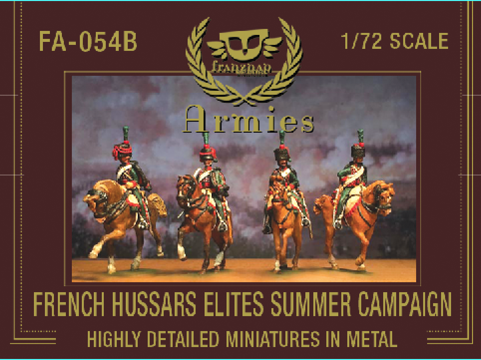 FA-054B French Hussars Elites on march Summer Campaign Dress