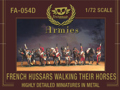 FA-054D French Hussars Walking their Horses