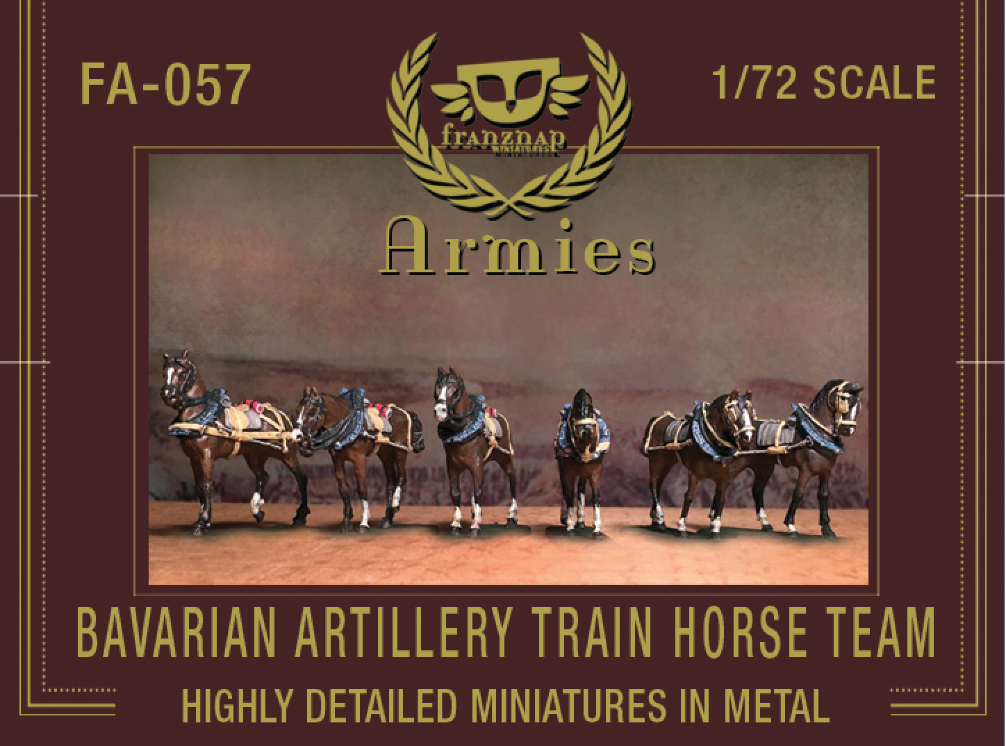 FA-057 Bavarian Artillery Train Horse Team