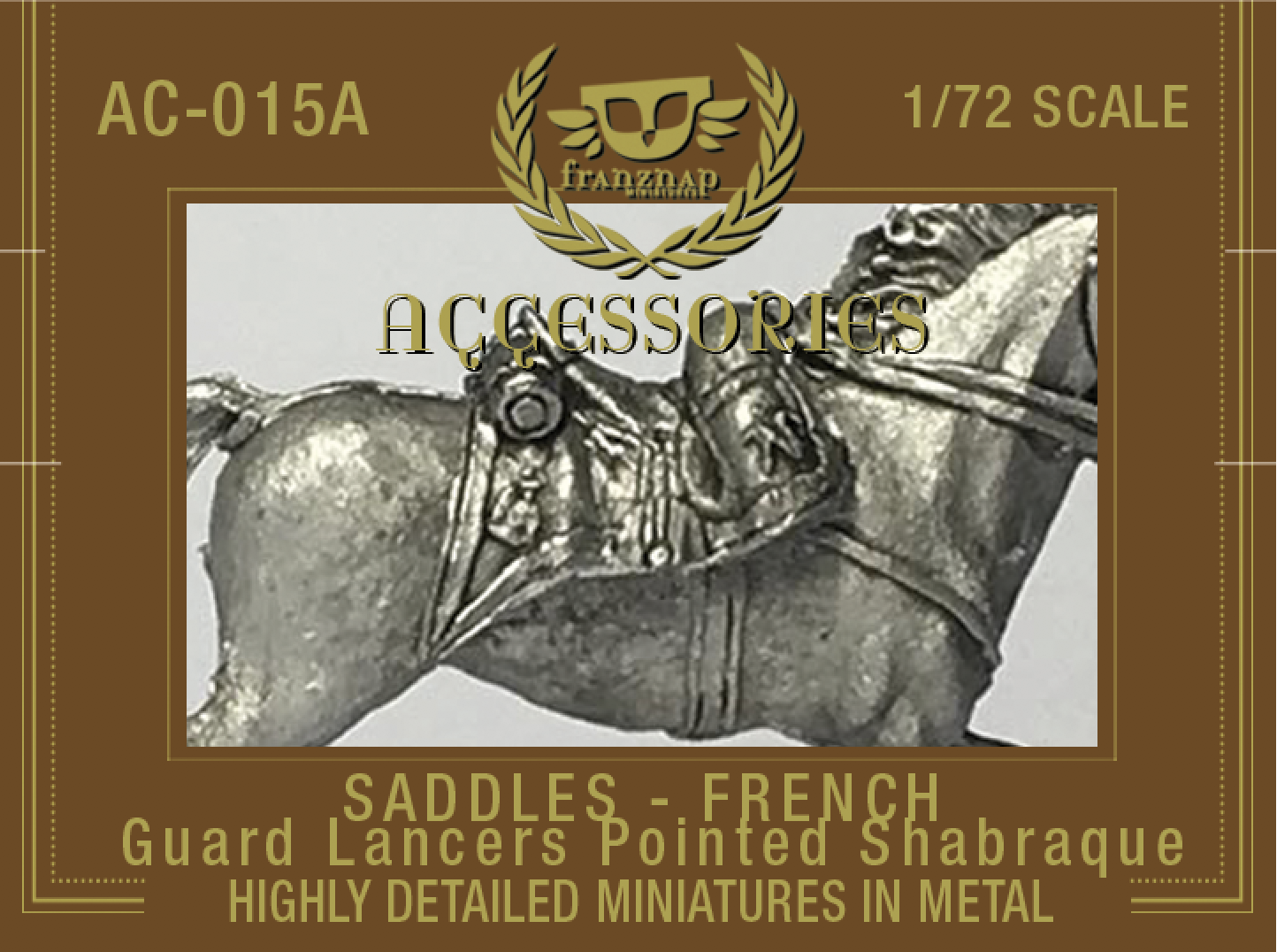 AC-015A Saddles French Guard Lancers Pointed Shabraque