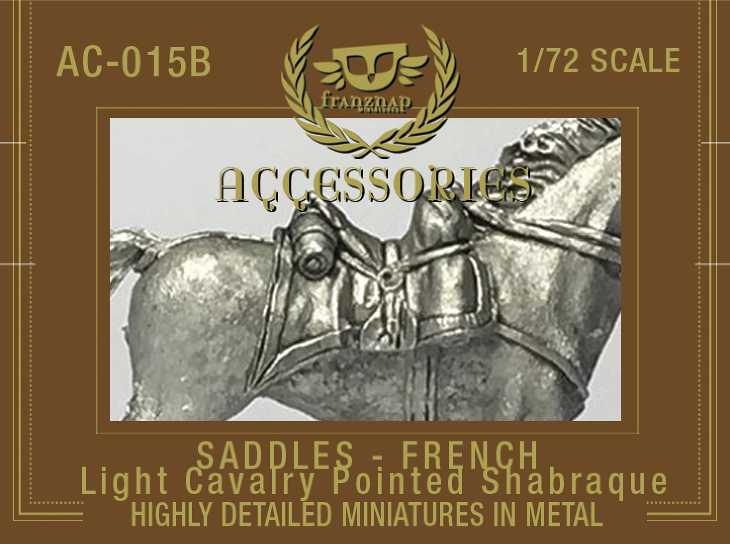 AC-015B Saddles French Light Cavalry Pointed Shabraque
