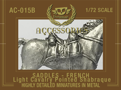 AC-015B Saddles French Light Cavalry Pointed Shabraque
