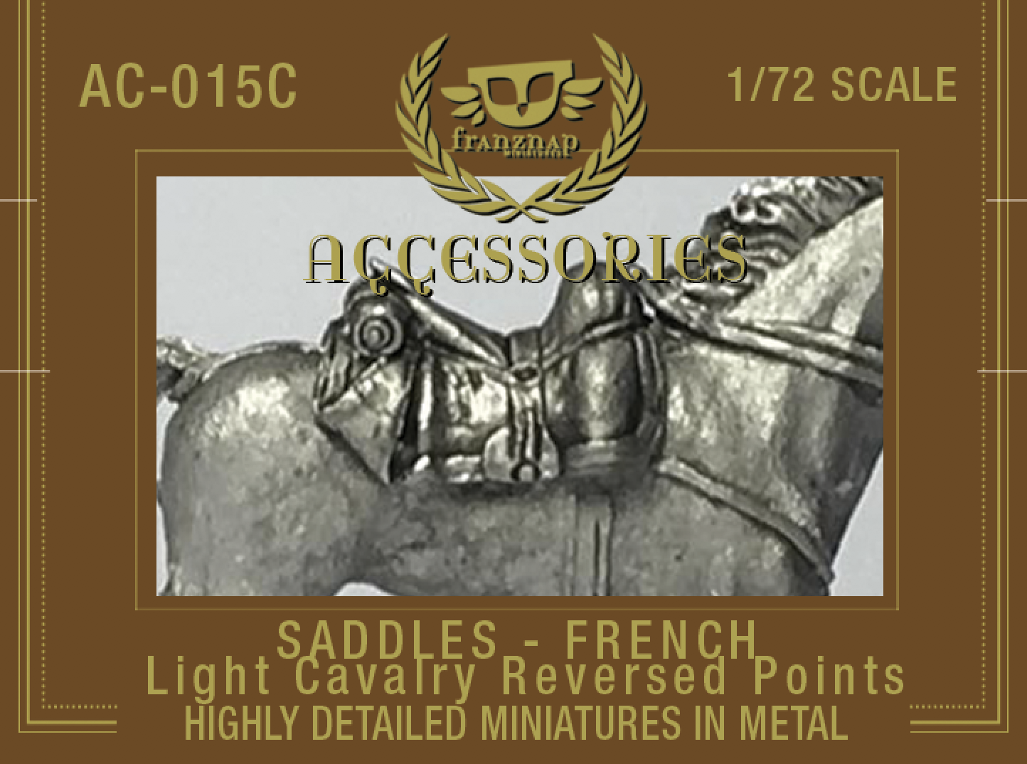 AC-015C Saddles French Light Cavalry  Reversed Points