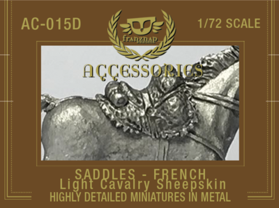 AC-015D Saddles French Light Cavalry Sheepskin