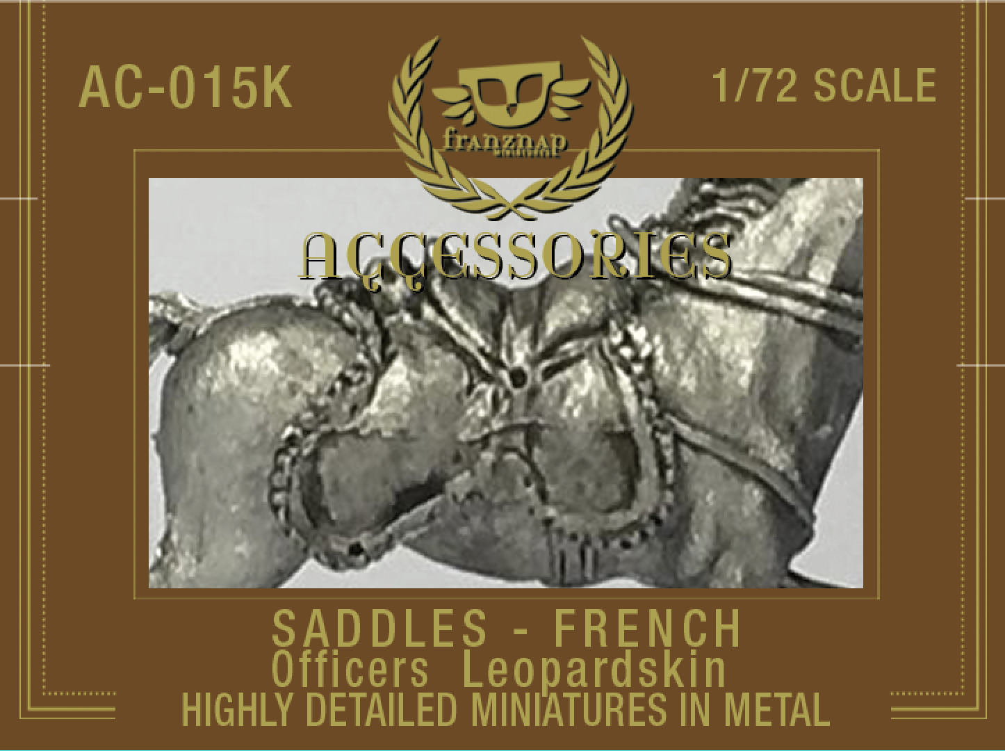 AC-015K Saddles French Officers Leopardskin