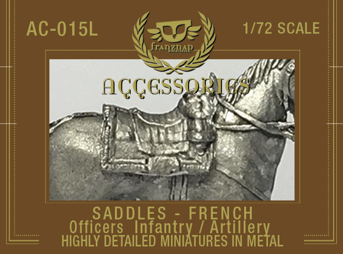AC-015L Saddles French Officers Infantry / Artillery