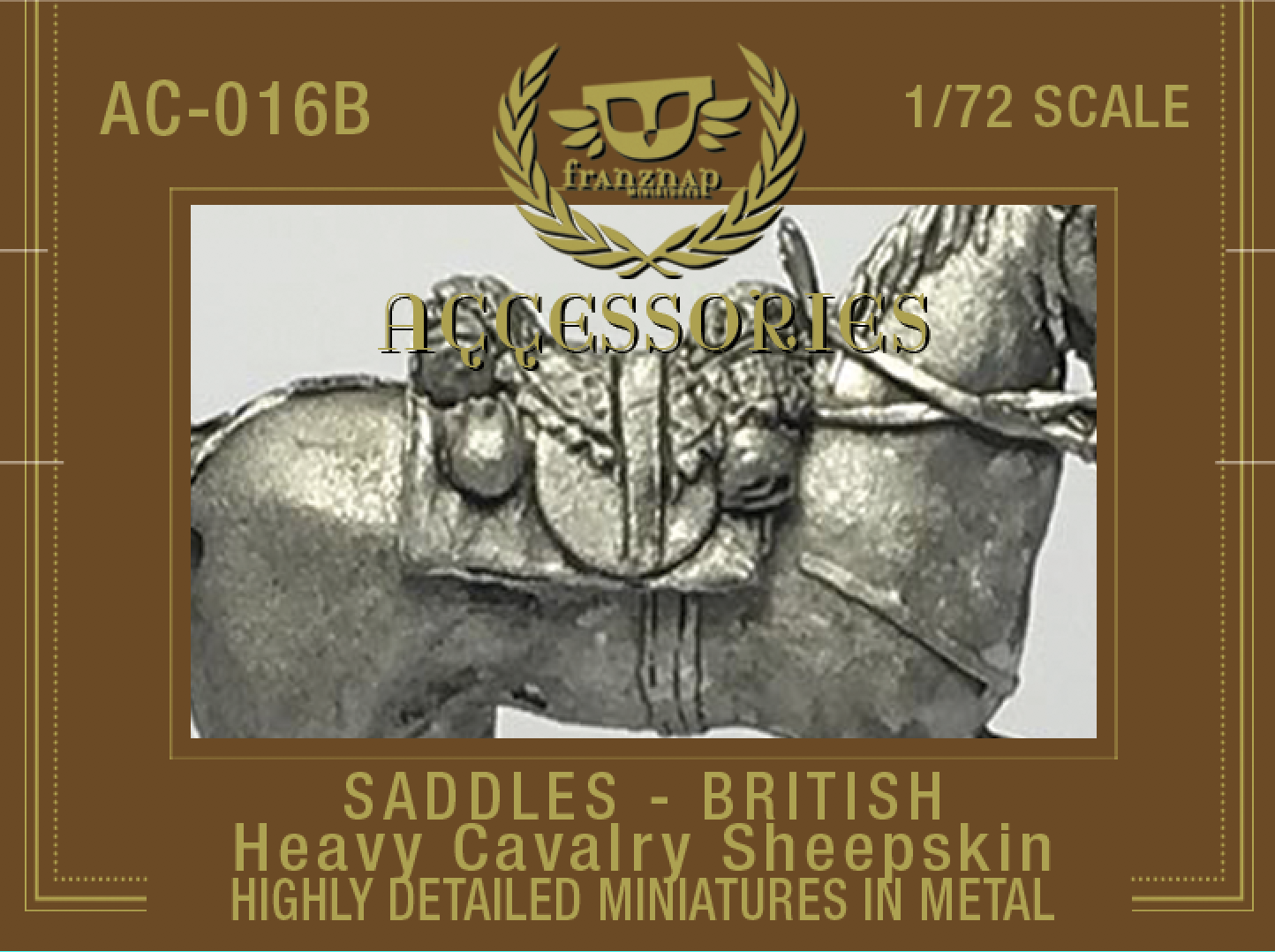 AC-016B Saddles British Heavy Cavalry Sheepskin