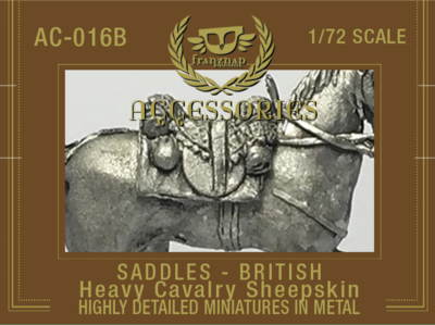 AC-016B Saddles British Heavy Cavalry Sheepskin