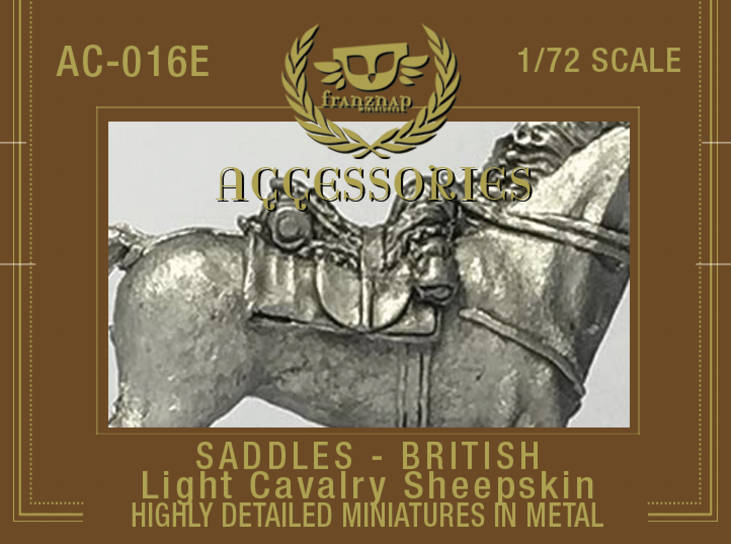 AC-016E Saddles British Light Cavalry Sheepskin