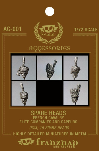 AC-001 SPARE HEADS : French Cavalry: Elite Companies & Sapeurs