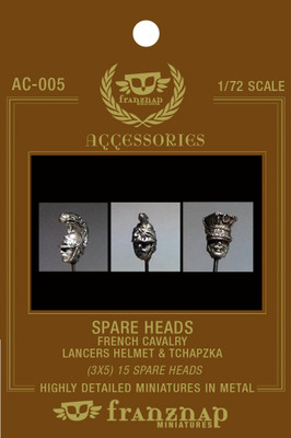 AC-005 SPARE HEADS French Cavalry: Lancers Helm &amp; Tchapzka