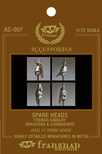 AC-007 SPARE HEADS French Cavalry :Dragoons & Cuirassiers