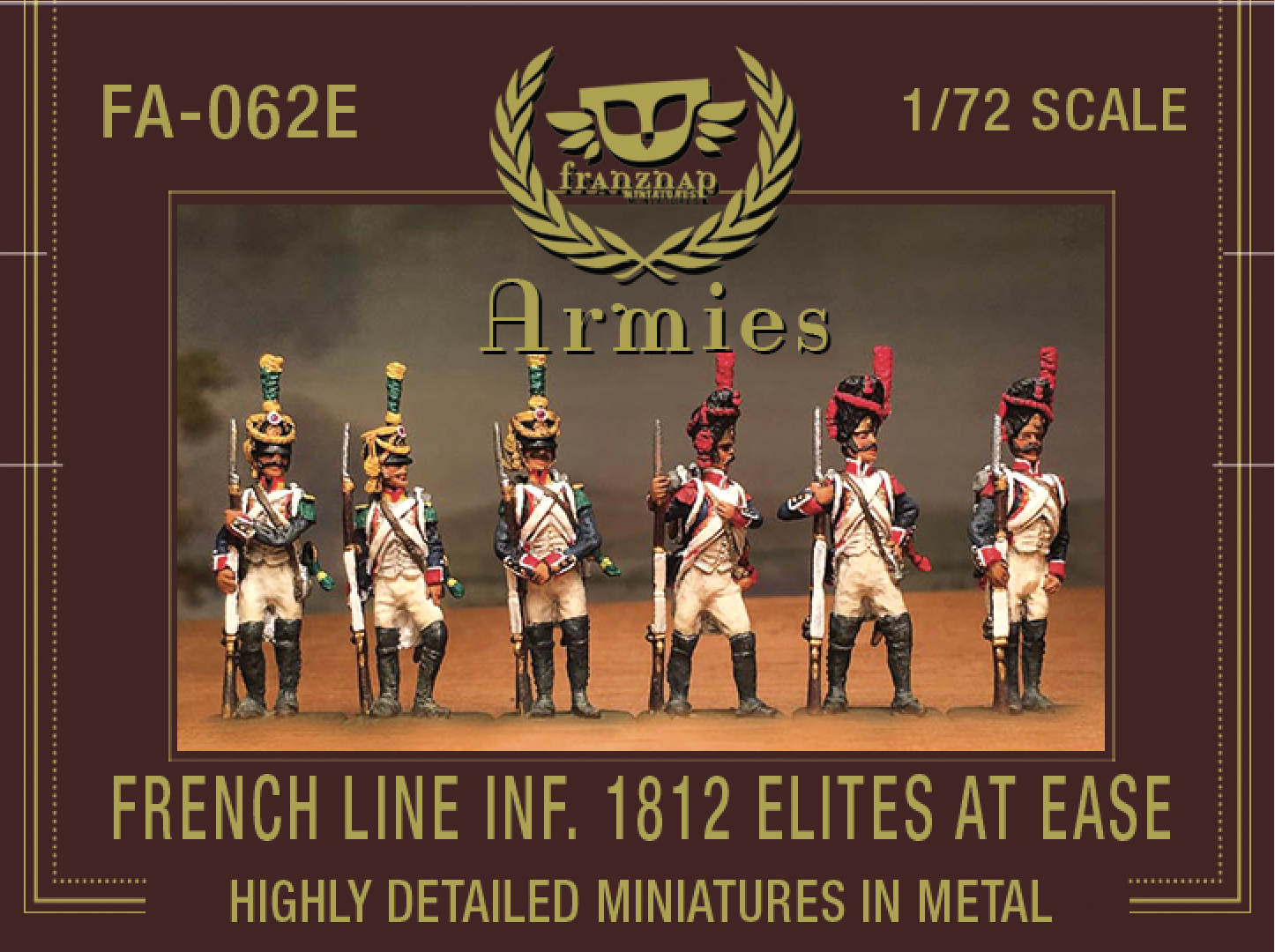 FA-062E French Line Infantry 1812 Elites At Ease