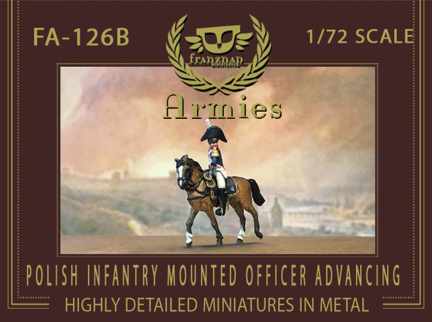 FA-126B Polish Infantry Mounted Officer Advancing