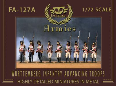 FA-127A Wurttemberg Infantry Advancing Troops