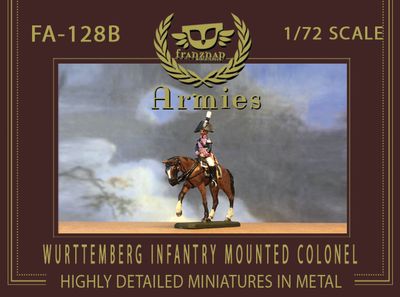 FA-128B Wurttemberg Infantry Mounted Colonel Advancing