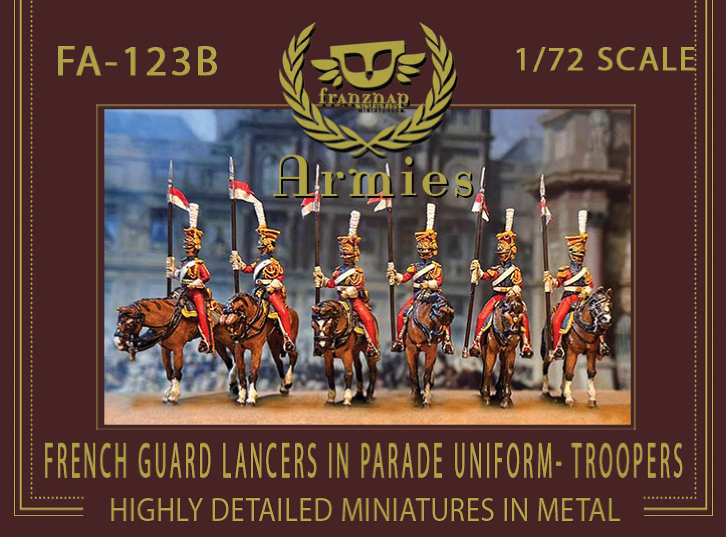 FA-123B French Guard Lancers in Parade Uniform Troopers