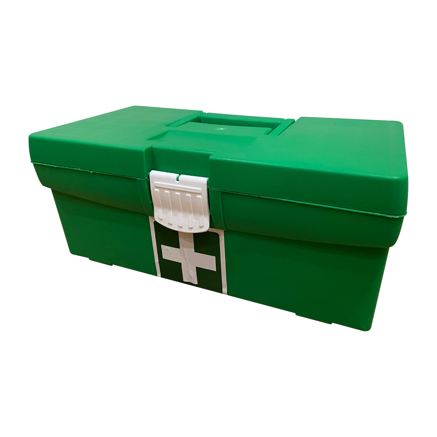 First Aid Plastic Box (Toolbox), Colour: Green