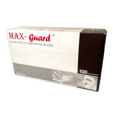 Powder Free Nitrile Gloves 100s (BLACK), Size: Medium