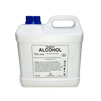 Pharmaceutical Grade Alcohol 70% - 2.5L