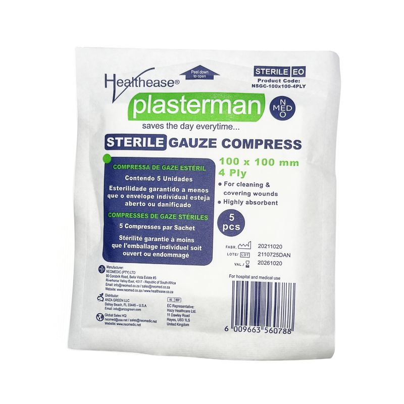 Gauze 4ply • 5s (Sterile)