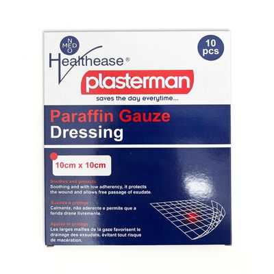 Paraffin Gauze 10cm X 10cm • 10s