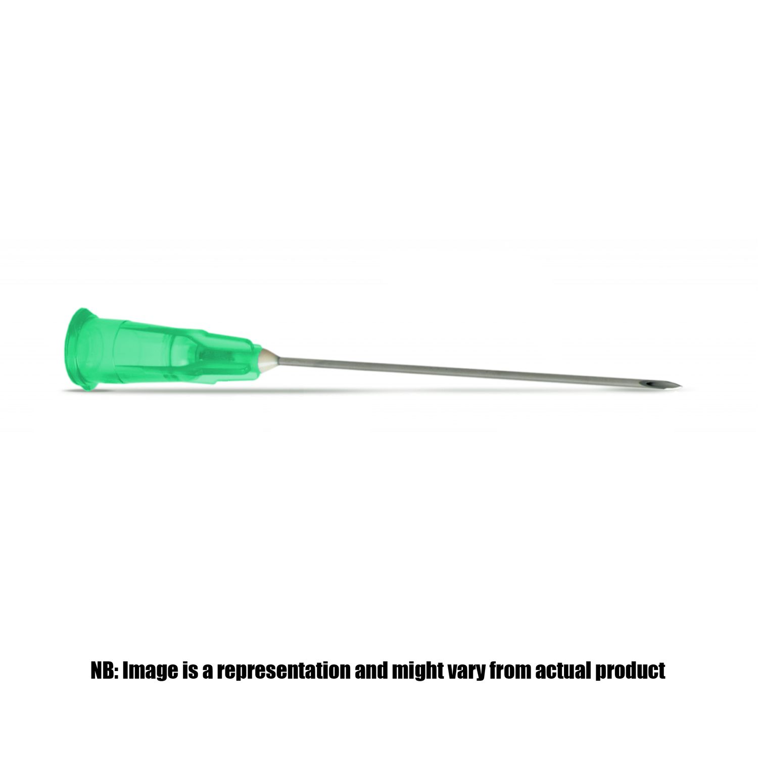 Needles - Hypodermic, Needle Size: 21G X 38mm (1.5&quot;) GREEN, Pack Size: 100&#39;s