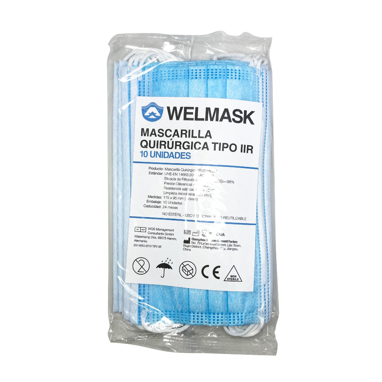 Facemasks 3ply with loops (Adult and Children), Type: Blue 10&#39;s (Adult)