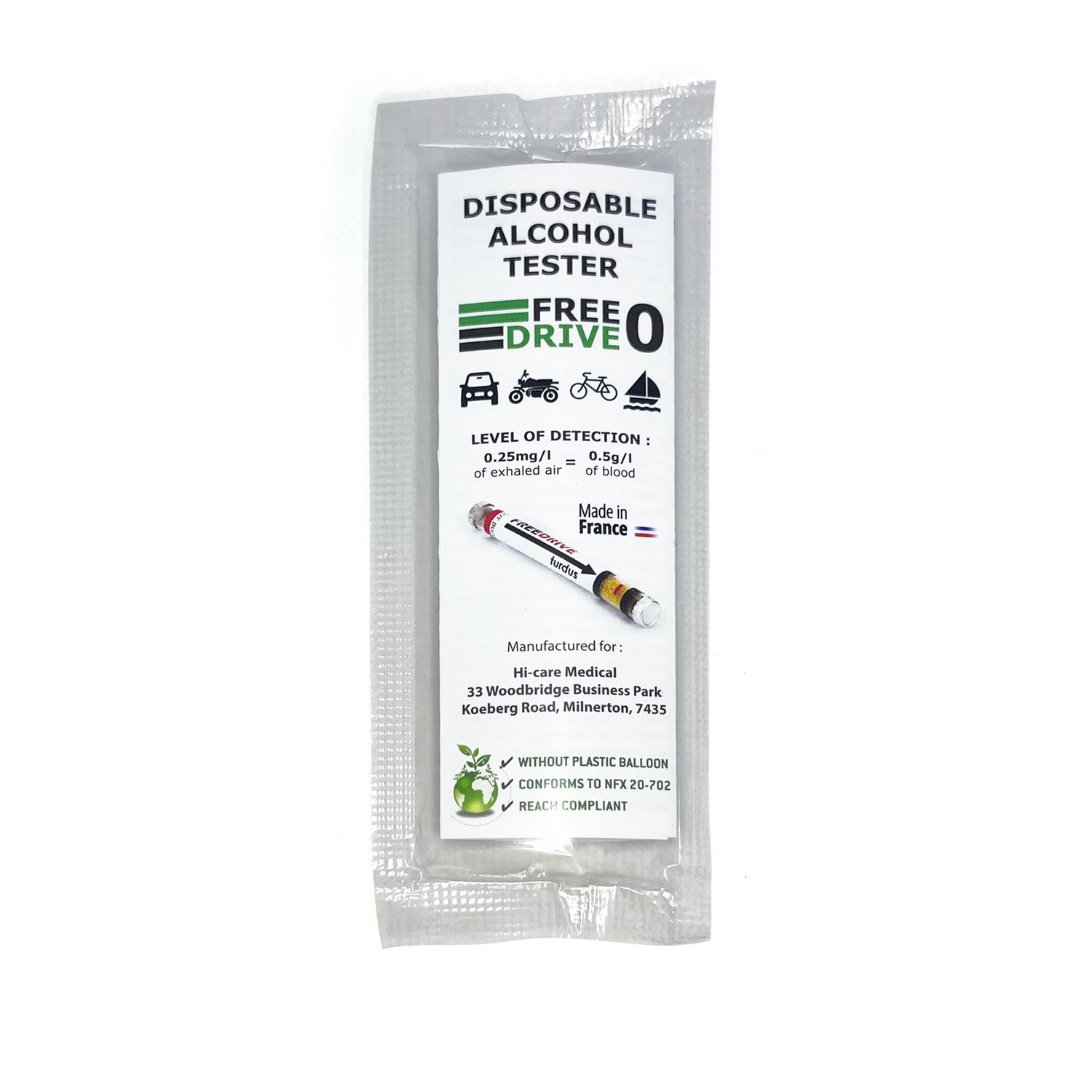 Disposable Alcohol Breathalyzer