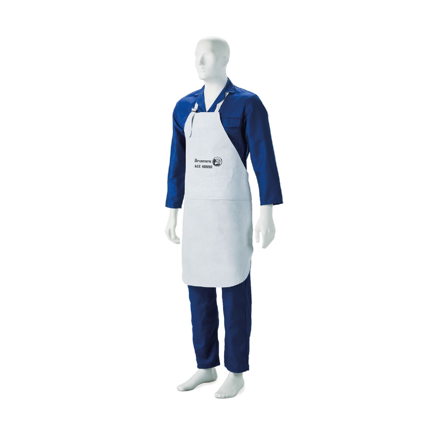 Dromex Ace Leather Welders Aprons, Size: 60 x 90cm Two Piece