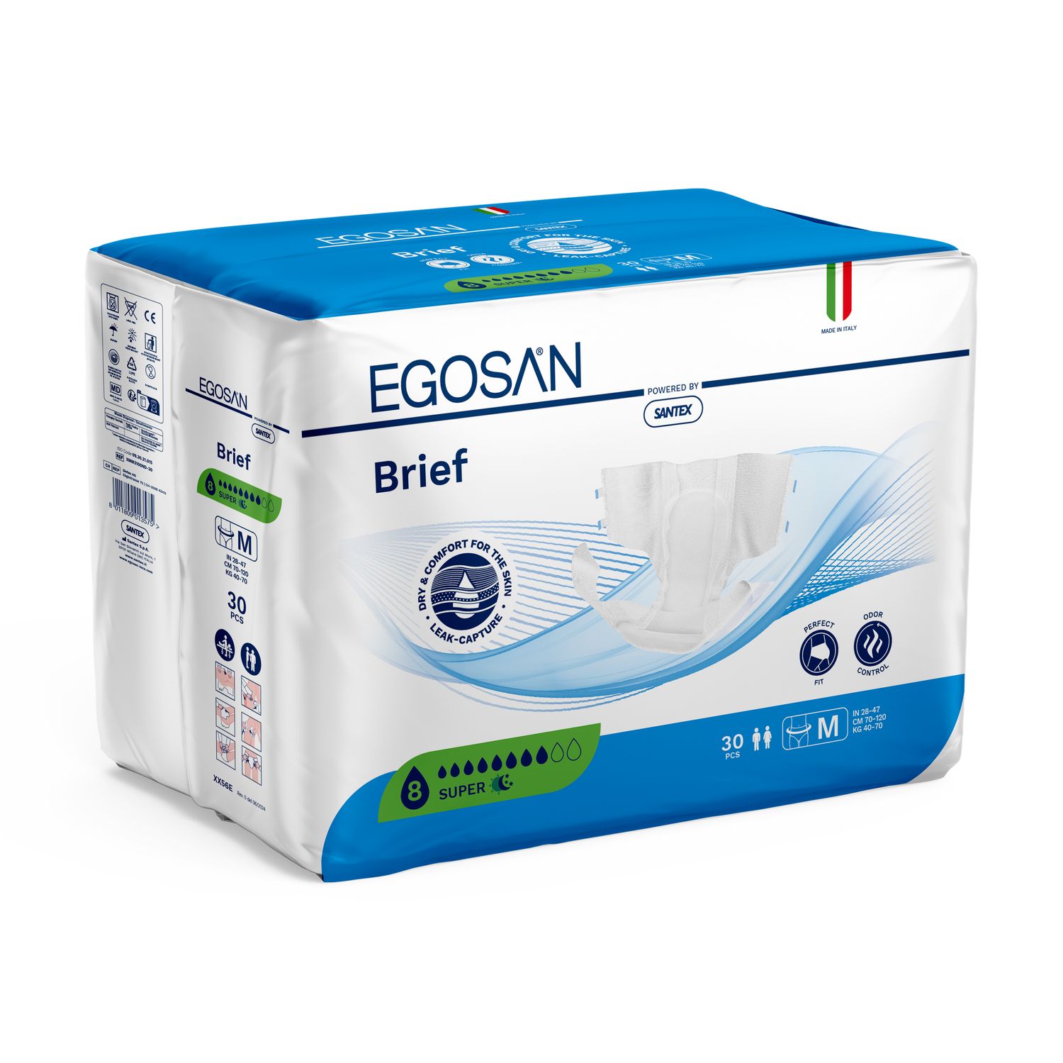 Egosan Slips - Super (8 drop), Size: Medium (70 - 110cm) 30&#39;s