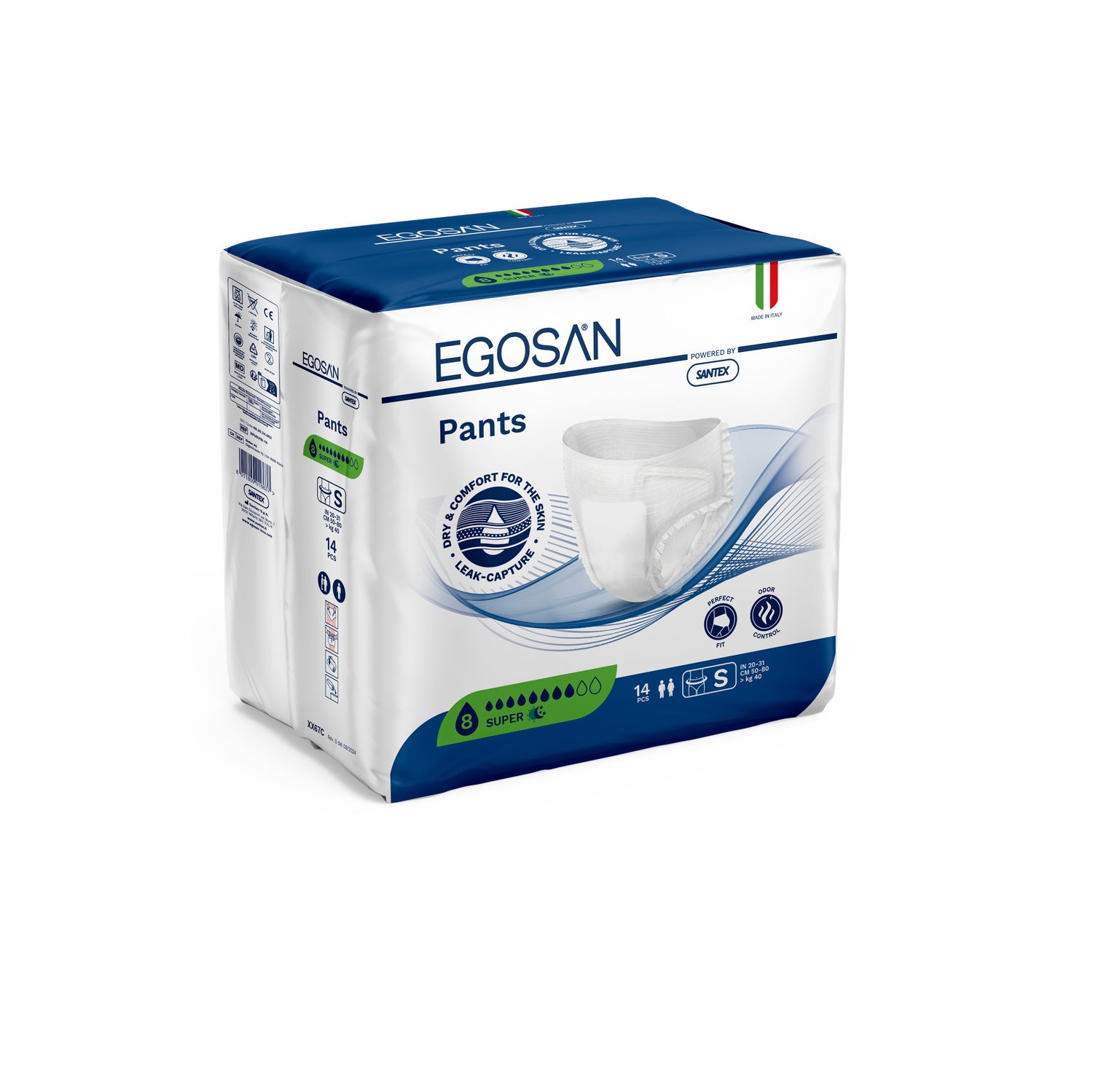 Egosan Pullups - Super (8 drop), Size: Small (60 - 80cm) 14&#39;s