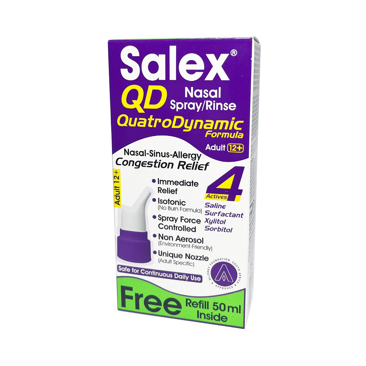 Salex QD Nasal Spray / Rinse – Adult &amp; Child (50 ml)