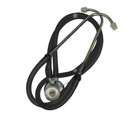 Duel Tube Rappaport Stethoscope with Stainless Steel Bell, Clear Diaphragm and Black Tubing | SundryMed Supplies
