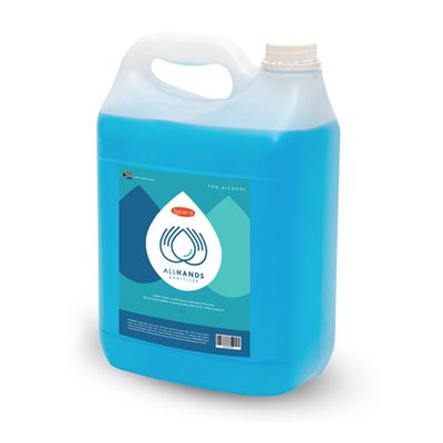 5 litre bottle for Hand Sanitizer 70% (BLUE) | SundryMed