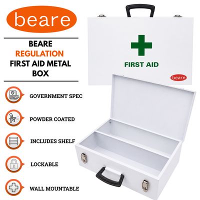 First Aid Box - Metal Regulation (Empty)