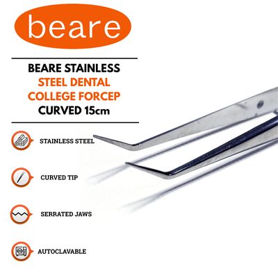 Dental College Forceps Curved 15cm