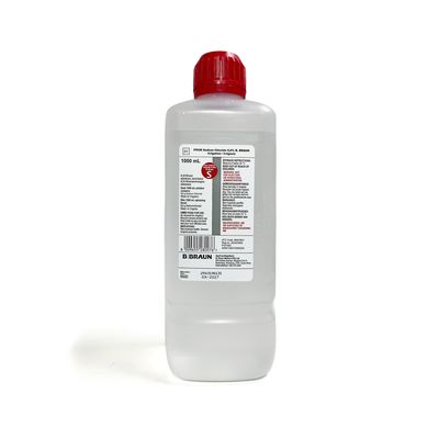 1 litre bottle Saline Solution 